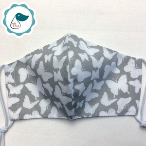 Egyedi pillangó mintás - kiskamasz szájmaszk - textil szájmaszk - egészségügyi szájmaszk - mosható szájmaszk -  - Meska.hu