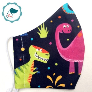 Egyedi dinoszaurusz mintás - kiskamasz szájmaszk - textil szájmaszk - egészségügyi szájmaszk - mosható szájmaszk - gyerek - gyerek - Meska.hu