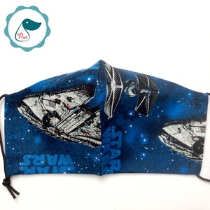 Egyedi star wars mintás - felnőtt női és teenager - textil szájmaszk - egészségügyi szájmaszk - gyerek - gyerek - Meska.hu