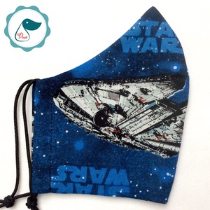 Egyedi star wars mintás - felnőtt női és teenager - textil szájmaszk - egészségügyi szájmaszk - gyerek - gyerek - Meska.hu