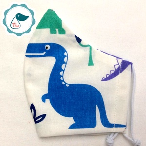  Egyedi dinoszaurusz mintás kiskamasz arcmaszk - textil maszk - egészségügyi szájmaszk - mosható szájmaszk - női - női - Meska.hu