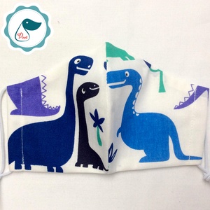  Egyedi dinoszaurusz mintás kiskamasz arcmaszk - textil maszk - egészségügyi szájmaszk - mosható szájmaszk - női - női - Meska.hu