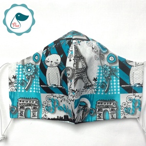 Egyedi cicás maszk - kiskamasz arcmaszk - textil szájmaszk - egészségügyi szájmaszk - mosható szájmaszk - gyerek - gyerek - Meska.hu