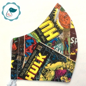 Marvel szuperhősök maszk - mintás egyedi arcmaszk - férfi szájmaszk - textil szájmaszk - egészségügyi szájmaszk - férfi & uniszex - férfi & uniszex - Meska.hu