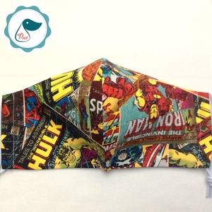 Marvel szuperhősök maszk - mintás egyedi arcmaszk - férfi szájmaszk - textil szájmaszk - egészségügyi szájmaszk - férfi & uniszex - férfi & uniszex - Meska.hu