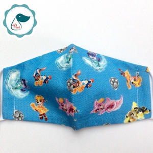 Egyedi mancsórjáratos maszk- gyerek  arcmaszk - textil szájmaszk - egészségügyi szájmaszk - mosható szájmaszk - gyerek - gyerek - Meska.hu