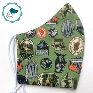 Egyedi Jurassic world mintás - kiskamasz arcmaszk - Dinós textil szájmaszk - egészségügyi szájmaszk - mosható szájmaszk - gyerek - gyerek - Meska.hu