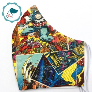  Férfi Marvel maszk - szuperhősök egyedi képregényes arcmaszk - textil szájmaszk -egészségügyi szájmaszk - mosható maszk - férfi & uniszex - férfi & uniszex - Meska.hu