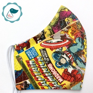  Férfi Marvel maszk - szuperhősök egyedi képregényes arcmaszk - textil szájmaszk -egészségügyi szájmaszk - mosható maszk - férfi & uniszex - férfi & uniszex - Meska.hu