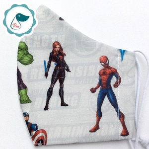 Egyedi  pókember mintás - kiskamasz  marvel arcmaszk - textil szájmaszk - egészségügyi szájmaszk - mosható szájmaszk - gyerek - gyerek - Meska.hu