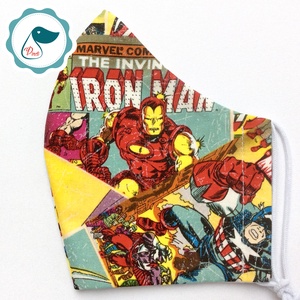 Egyedi Marvel maszk - szuperhósök felnőtt női és teenager arcmaszk - textil szájmaszk - egészségügyi szájmaszk - női - női - Meska.hu