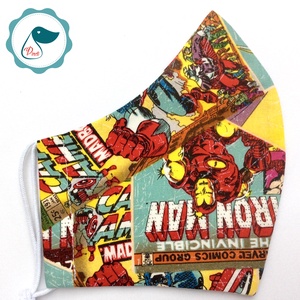  Férfi Marvel maszk - szuperhősök egyedi képregényes arcmaszk - textil szájmaszk -egészségügyi szájmaszk - mosható maszk - női - női - Meska.hu