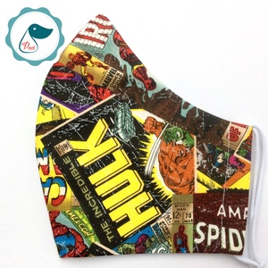  Férfi Marvel maszk - szuperhősök egyedi képregényes arcmaszk - textil szájmaszk -egészségügyi szájmaszk - mosható maszk - női - női - Meska.hu