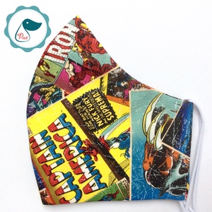 Maszk -marvel szuperhösők - mintás egyedi szájmaszk - férfi szájmaszk - textil szájmaszk - egészségügyi szájmaszk - férfi & uniszex - férfi & uniszex - Meska.hu