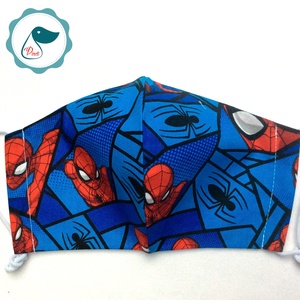 Egyedi pókember mintás maszk- kiskamasz  marvel arcmaszk - textil szájmaszk - egészségügyi szájmaszk - mosható szájmaszk - gyerek - gyerek - Meska.hu