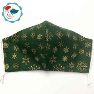 Egyedi karácsonyi arany mintás - kiskamasz szájmaszk - textil szájmaszk - egészségügyi szájmaszk - mosható szájmaszk - gyerek - gyerek - Meska.hu