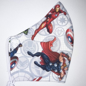 Egyedi Marvel mintás arcmaszk - felnőtt női és teenager maszk - textil szájmaszk - egészségügyi szájmaszk - női - női - Meska.hu