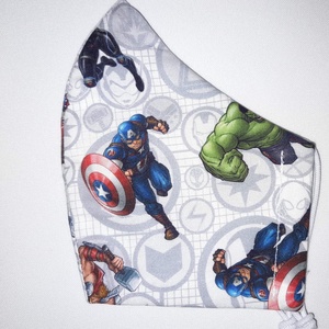 Egyedi Marvel mintás arcmaszk - felnőtt női és teenager maszk - textil szájmaszk - egészségügyi szájmaszk - női - női - Meska.hu