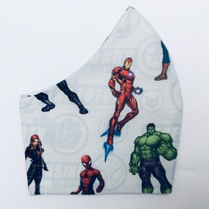  Férfi Marvel maszk - szuperhősök egyedi arcmaszk - textil szájmaszk - egészségügyi szájmaszk - mosható maszk - férfi & uniszex - férfi & uniszex - Meska.hu