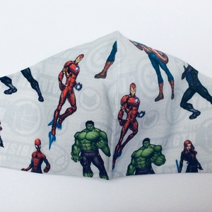  Férfi Marvel maszk - szuperhősök egyedi arcmaszk - textil szájmaszk - egészségügyi szájmaszk - mosható maszk - férfi & uniszex - férfi & uniszex - Meska.hu