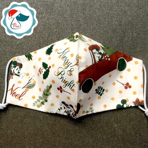 Karácsonyi - Mikiegér mintás maszk - gyerek textil arcmaszk - egészségügyi szájmaszk - mosható szájmaszk - gyerek - gyerek - Meska.hu
