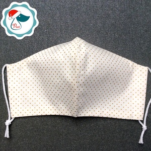 Egyedi karácsonyi arany mintás - kiskamasz szájmaszk - textil szájmaszk - egészségügyi szájmaszk - mosható szájmaszk - gyerek - gyerek - Meska.hu