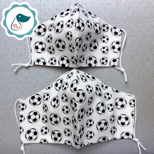 Apa, fia fudball labdás maszk - textil szájmaszk - egészségügyi szájmaszk - mosható szájmaszk - férfi & uniszex - férfi & uniszex - Meska.hu