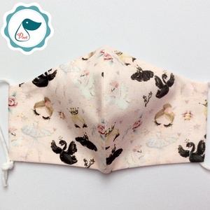 Egyedi ballerinás maszk - prémium kiskamasz arcmaszk - egészségügyi textil szájmaszk - mosható szájmaszk - gyerek - gyerek - Meska.hu