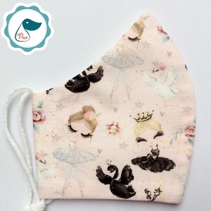 Egyedi ballerinás maszk - prémium kiskamasz arcmaszk - egészségügyi textil szájmaszk - mosható szájmaszk - gyerek - gyerek - Meska.hu