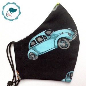 Egyedi vw bogár mintás arcmaszk - felnőtt női és teenager maszk - textil szájmaszk - egészségügyi szájmaszk - női - női - Meska.hu