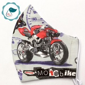  Egyedi férfi motoros maszk - textil szájmaszk - egészségügyi szájmaszk - férfi & uniszex - férfi & uniszex - Meska.hu