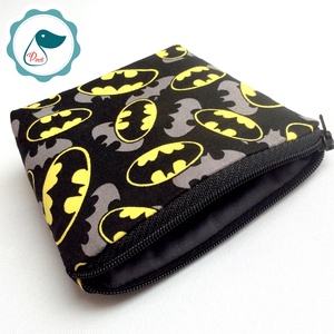 Egyedi designer batman logos neszesszer  - aprópénztartó - táska & tok - neszesszer - Meska.hu