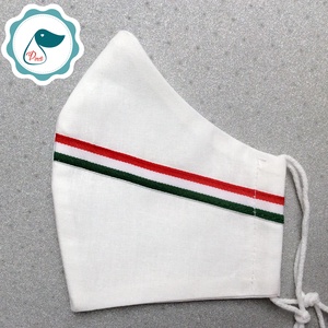  Férfi nemzeti szallagos fehér maszk -egyedi arcmaszk - textil szájmaszk - egészségügyi szájmaszk - mosható maszk - férfi & uniszex - férfi & uniszex - Meska.hu