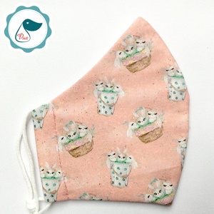  Egyedi cica mintás kiskamasz arcmaszk - textil maszk - egészségügyi szájmaszk - mosható szájmaszk - gyerek - gyerek - Meska.hu