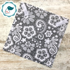Uzsonna csomagoló - csipke mintás szendvics csomagoló - újra szalvéta - Textil szalvéta - élelmiszer biztos újreszalvéta - táska & tok - uzsonna- & ebéd tartó - szendvics csomagoló - Meska.hu