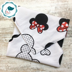 Uzsonna csomagoló - mintás szendvics csomagoló - újra szalvéta - Textil szalvéta - élelmiszer biztos újreszalvéta - táska & tok - uzsonna- & ebéd tartó - szendvics csomagoló - Meska.hu