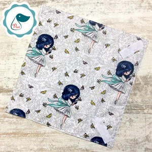 Uzsonna csomagoló - tündér mintás szendvics csomagoló - újra szalvéta - Textil szalvéta - élelmiszer biztos újreszalvéta - táska & tok - uzsonna- & ebéd tartó - szendvics csomagoló - Meska.hu