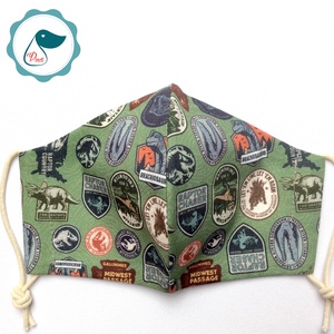 Egyedi Jurassic world - gyerek szájmaszk - textil maszk - egészségügyi szájmaszk - mosható szájmaszk - gyerek - gyerek - Meska.hu