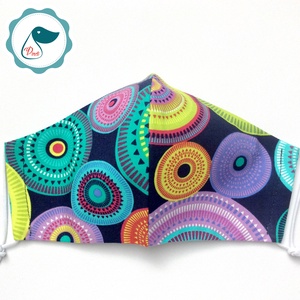 Egyedi prémium - mandala mintás felnőtt női és teenager szájmaszk - textil szájmaszk - egészségügyi szájmaszk - női - női - Meska.hu