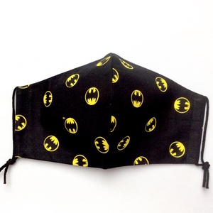 Egyedi batman logo mintás maszk - gyerek textil arcmaszk - egészségügyi szájmaszk - mosható szájmaszk - gyerek - gyerek - Meska.hu