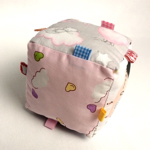 Babakocka - fejlesztő kocka - róka - maci - elefánt mintás - móka kocka - készségfejlesztő kocka játék - játék & sport - Meska.hu