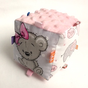 Babakocka - fejlesztő kocka - róka - maci - elefánt mintás - móka kocka - készségfejlesztő kocka játék - játék & sport - Meska.hu