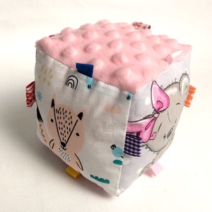 Babakocka - fejlesztő kocka - róka - maci - elefánt mintás - móka kocka - készségfejlesztő kocka játék - játék & sport - Meska.hu