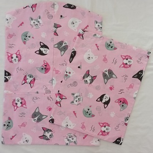 Ovis kezdőcsomag - Ovis ágynemű garnitúra szett cica mintás ovis takaró,párna,oviszs�k,tornazs�k szett - játék & sport - ovis felszerelés - ovis ágynemű - Meska.hu