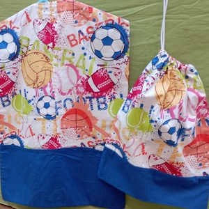 Ovis zsák szett Focilabda mintás - egyedi ovis zsák  - játék & sport - ovis felszerelés - ovis zsák - Meska.hu