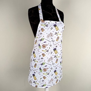 Egyedi kötény levendula vintage stílusú mint�s  - otthon & életmód - konyhafelszerelés, tálalás - konyhai textil - kötény - Meska.hu