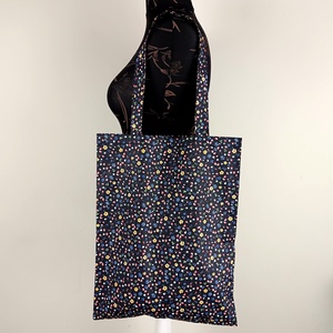 Szatyor - virág mintás textil táska - bevásárló táska  - egyedi bevásárló szatyor - textil szatyor - mosható szatyor, Táska & Tok, Bevásárlás & Shopper táska, Shopper, textiltáska, szatyor, Varrás, MESKA