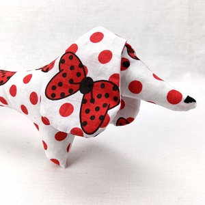 Tacskó - mintás egyedi tervezésű kézműves játék - textiljáték - tacsi kutya - gyerek játék - játék & sport - plüssállat & játékfigura - kutya - Meska.hu