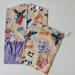 Ovis zsák szett - Bing nyuszi -  mintás - egyedi ovis zsák  - játék & sport - ovis felszerelés - ovis zsák - Meska.hu