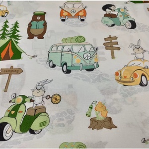  2db Ovis ágynemű garnitúraszett rendőrautó-nyuszis motoros -  mintás ovis takaró és párna szett - játék & sport - ovis felszerelés - ovis ágynemű - Meska.hu